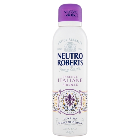 Neutro Roberts Essenze Italiane Firenze Olio Essenziale di Iris e Ambra Grigia 200 ml